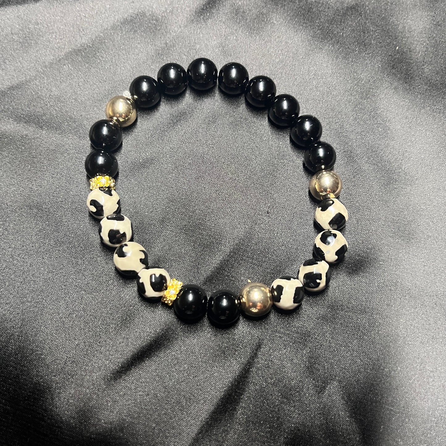 Bracelet pierre semi précieuse 19,5 cm