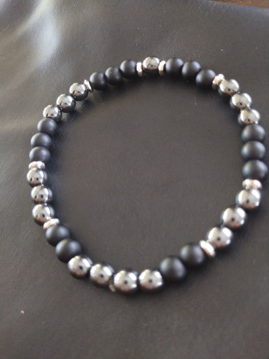 Bracelet pierre semi précieuse 22 cm