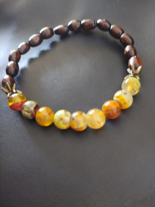 Bracelet pierre semi précieuse 18 cm