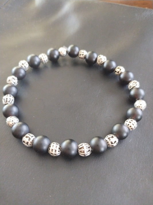 Bracelet pierre semi précieuse 22,5 cm