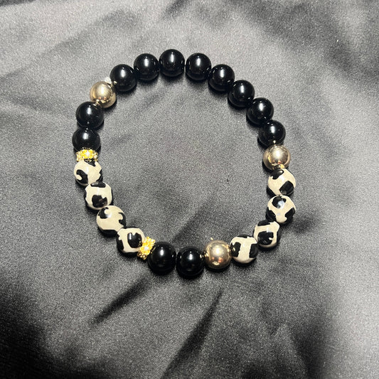 Bracelet pierre semi précieuse 19,5 cm