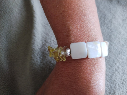 Bracelet perles 19 cm