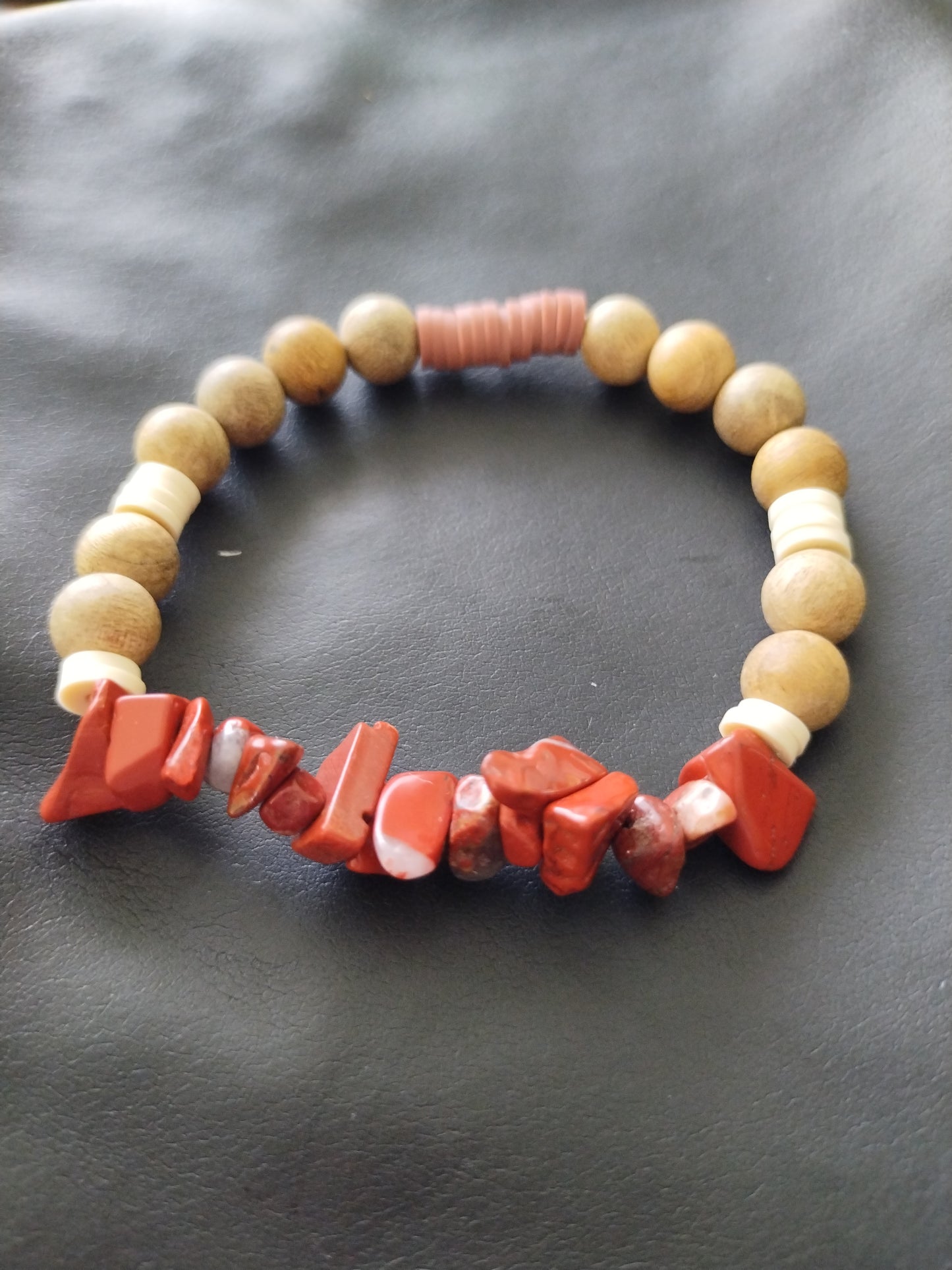 Bracelet perles semi précieuse 19 cm
