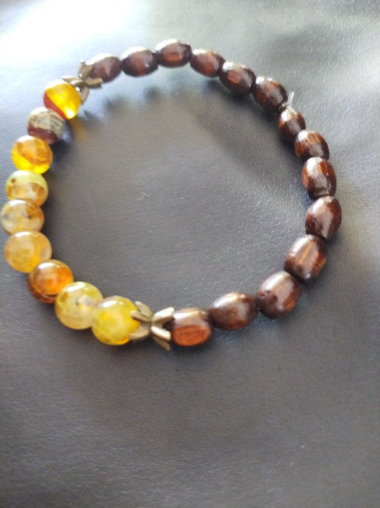 Bracelet pierre semi précieuse 18 cm