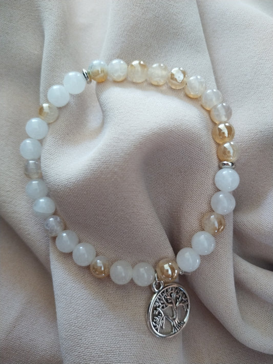 Bracelet pierre semi précieuse 18 cm